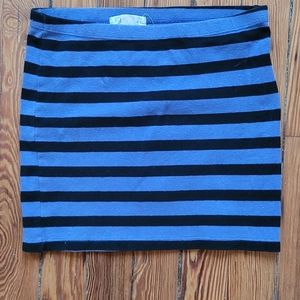 PURPLE AND BLACK MINI SKIRT